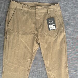 BYLT Basics Men's Everyday Pant 2.0 Taupe Size 34 Stretch Chino Casual Pants